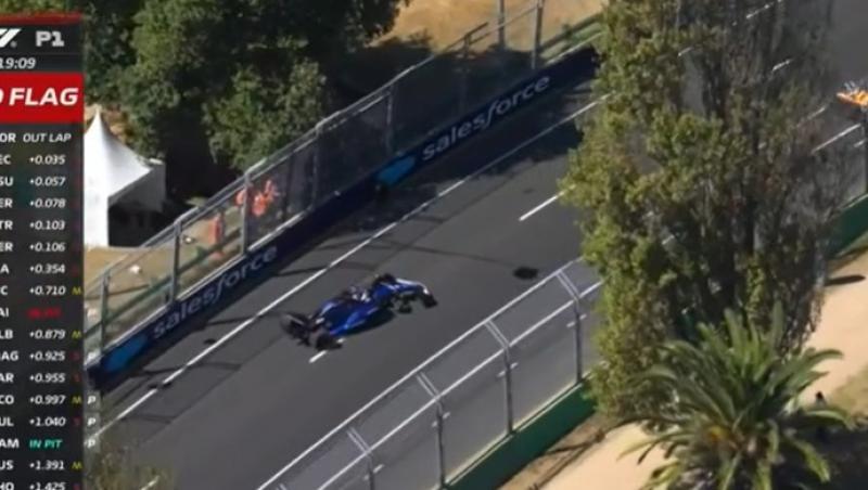 Alexander Albon a suferit un accident grav în primul antrenament Formula 1™ din Australia. A fost arborat steagul roșu