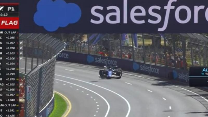 Alexander Albon a suferit un accident grav în primul antrenament Formula 1™ din Australia. A fost arborat steagul roșu