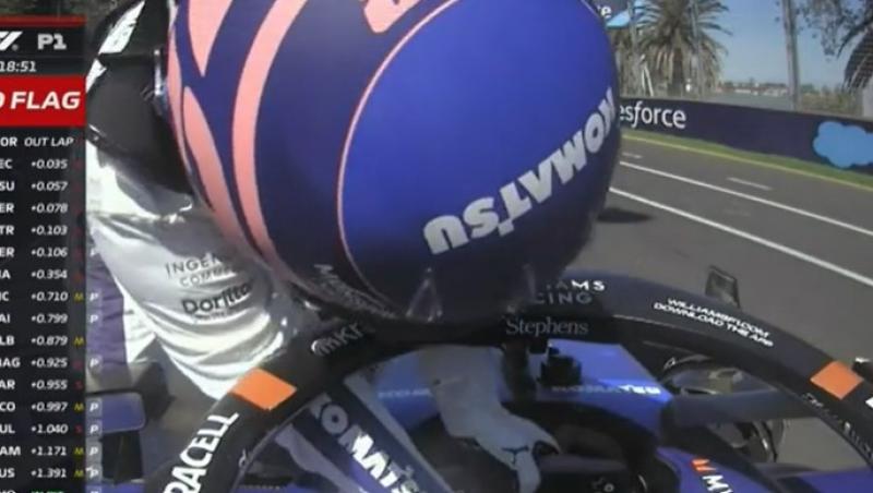 Alexander Albon a suferit un accident grav în primul antrenament Formula 1™ din Australia. A fost arborat steagul roșu