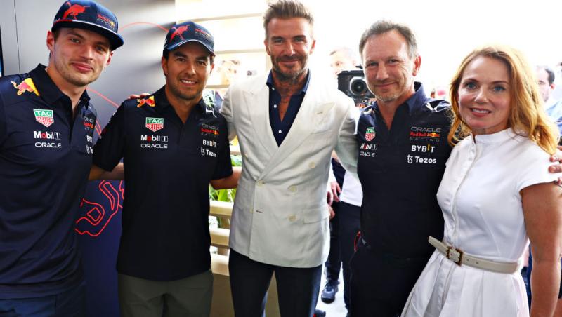 De ce poartă soția CEO-ului Red Bull Formula 1 numai alb. Fosta Spice Girl are un motiv întemeiat