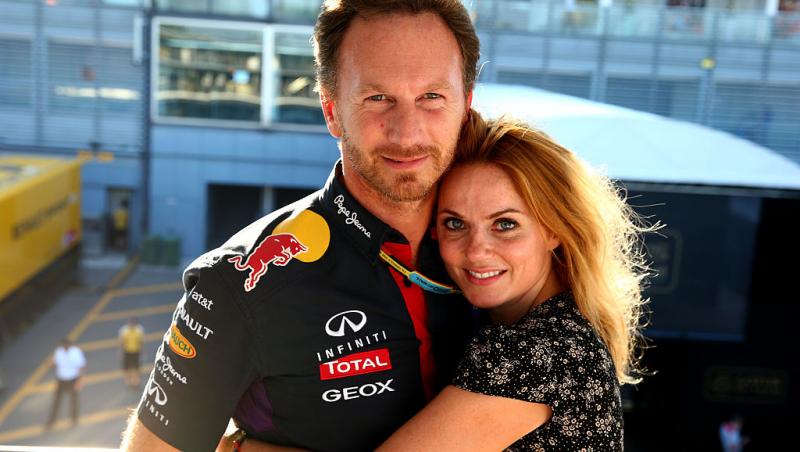 De ce poartă soția CEO-ului Red Bull Formula 1 numai alb. Fosta Spice Girl are un motiv întemeiat