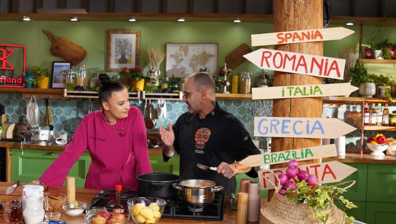 Hello Chef sezon 7, 9 martie 2024. Roxana Blenche și Chef Samuel au gătit preparate tradiționale. Ce i-a provocat Elena Gheorghe