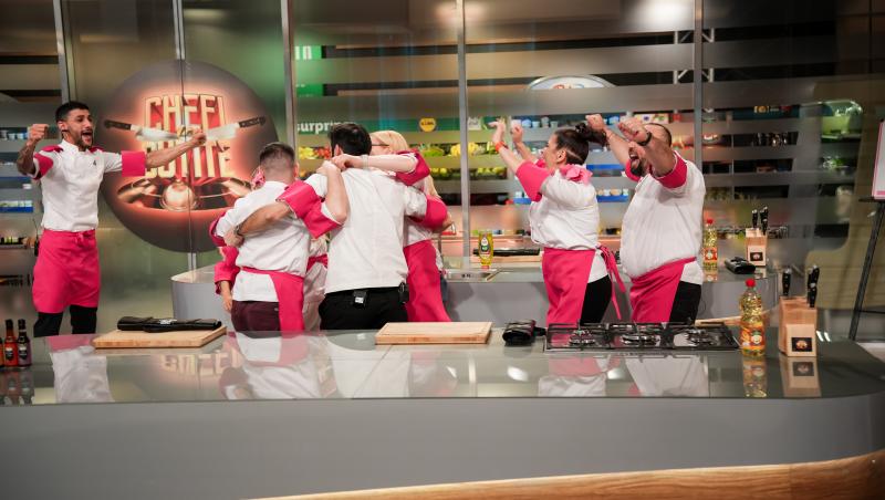 Echipa roz a pariat pe steaua Michelin a lui chef Richard Abou Zaki și a câștigat. Cum s-au distrat concurenții în culise