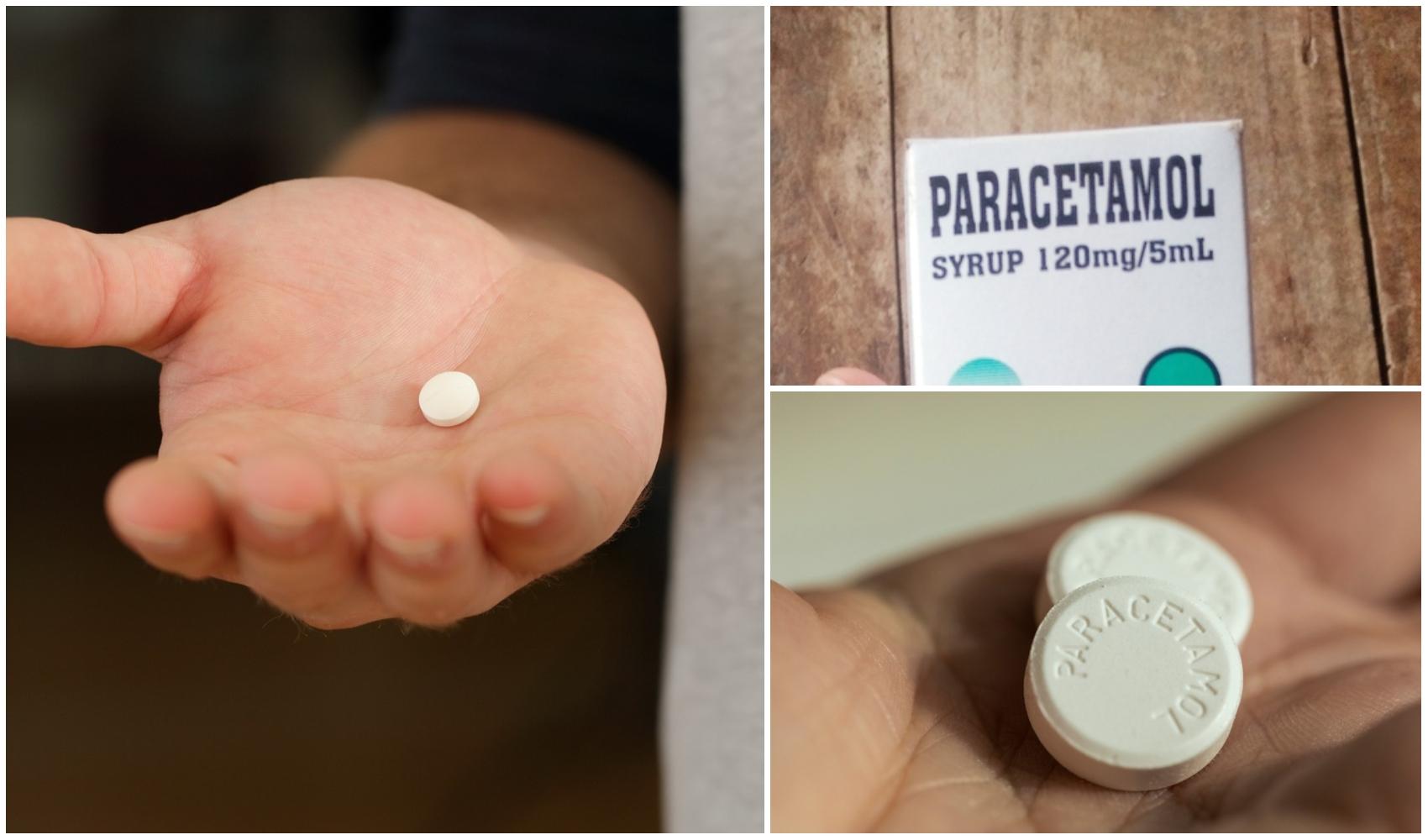 colaj foto cu pastile de paracetamol