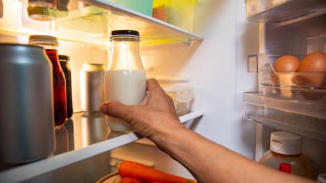 Evită această zonă din frigider dacă vrei să depozitezi laptele corect. Unde se pune de fapt alimentul