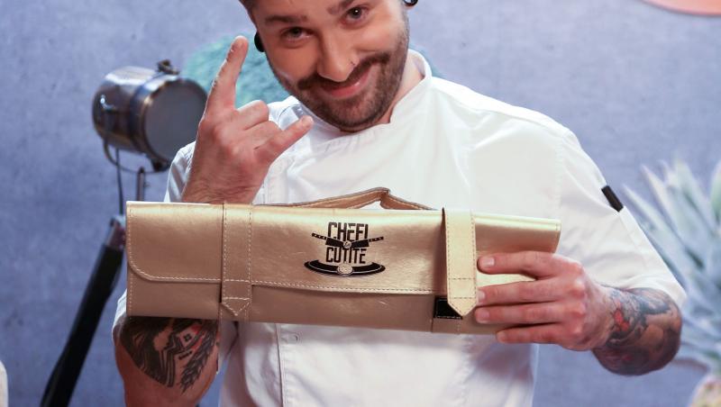 Chef Orlando Zaharia a dat cuțitul de aur ieri seară, la Chefi la cuțite. Roata norocului complică misiunea juraților diseară