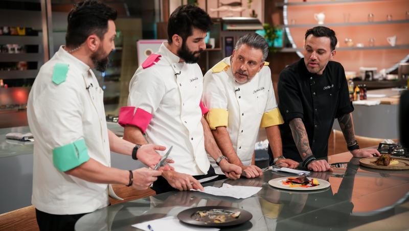 Chef Richard Abou Zaki și echipa roz au impresionat coșarii cu un preparat spectaculos. Ce au gătit concurenții: „Era gustos!”