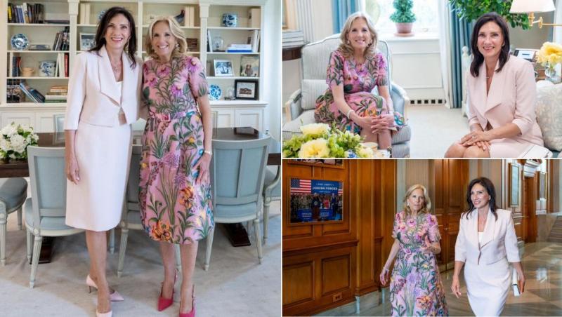 colaj carmen iohannis și jill biden la casa albă