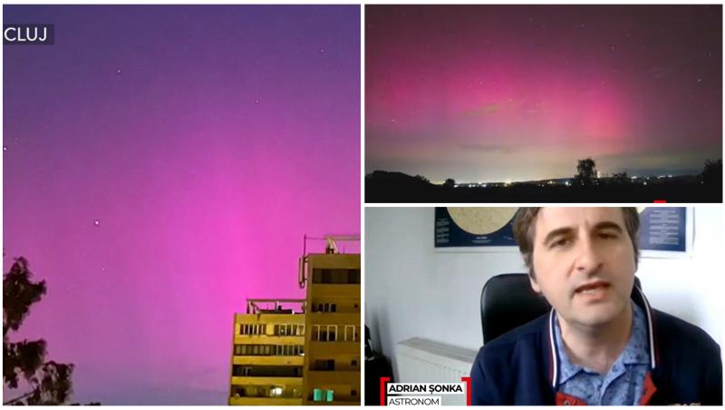 Astronom: „Aurora boreală, vizibilă din România, la o intensitate care nu a mai fost observată de sute de ani”