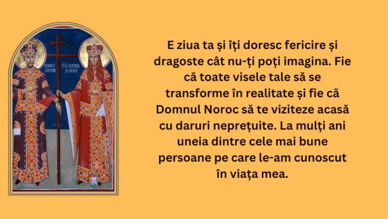 Mesaje si felicitări de Sf. Constantin și Elena 2024 cu „La mulți ani”. Cele mai frumoase texte și imagini cu urări pentru 21 mai