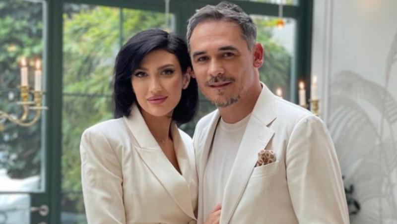 Daliana Răducan și Răzvan Simion, îmbrăcați în alb
