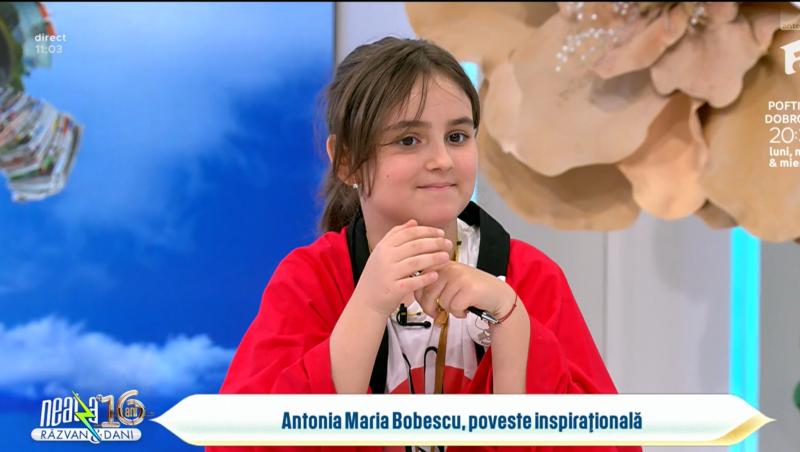 Antonia Maria Bobescu, Campioană Europeană la Aritmetică Mentală, l-a impresionat pe Dani Oțil, la Super Neatza