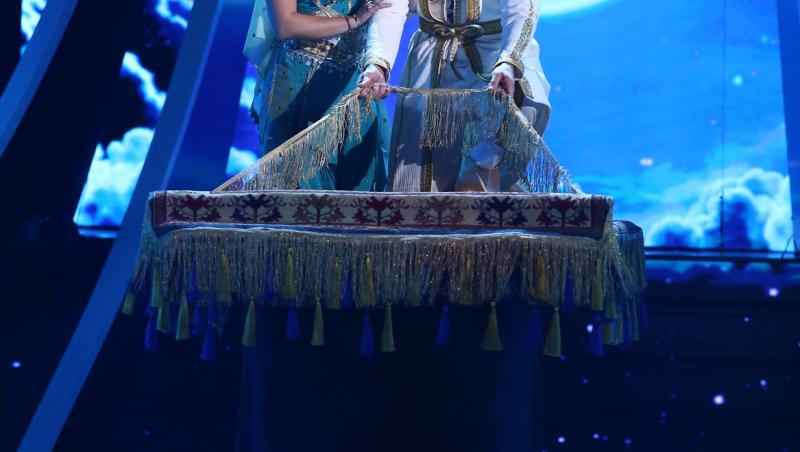 Te cunosc de undeva! 4 mai 2024. Alexia Țalavutis și Dima Trofim, moment magic transformați în Jasmine și Aladdin. Cum le-a ieșit