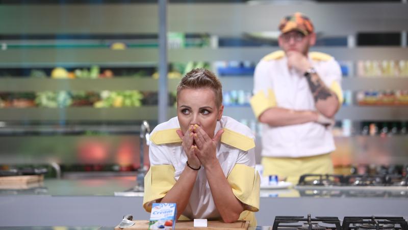 Chefi la cuțite, 8 mai 2024. Cătălin Țociu și Iulia Creangă au fost eliminați. Ce reacții au avut Chef Orlando și Chef Sautner