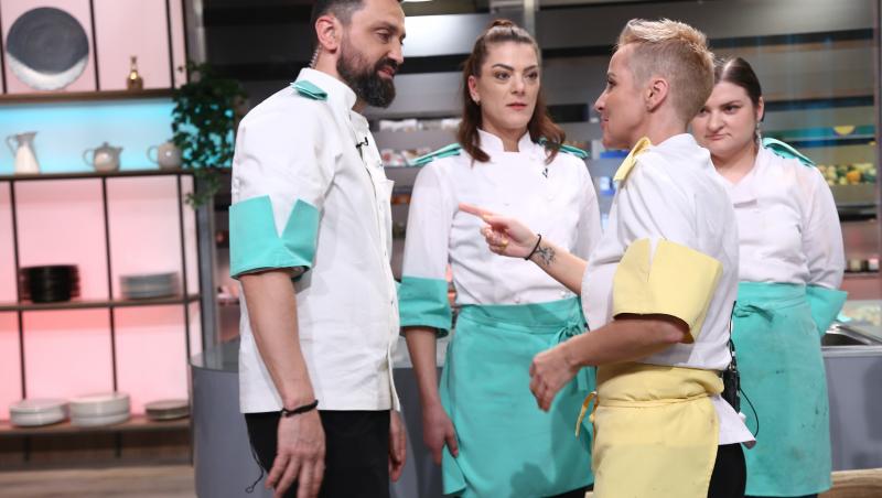 Chefi la cuțite, 8 mai 2024. Cătălin Țociu și Iulia Creangă au fost eliminați. Ce reacții au avut Chef Orlando și Chef Sautner