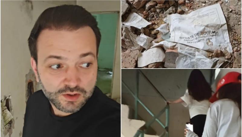 colaj foto mihai morar, gemenele sale si o casa abandonata