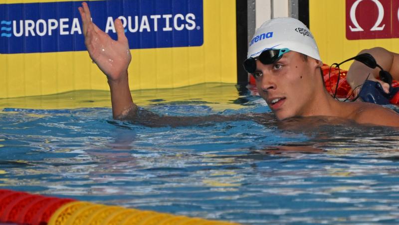 David Popovici, calificat în Finala probei de 200 m liber, la CE de natație de la Belgrad. Cursa pentru medalie, în AntenaPLAY