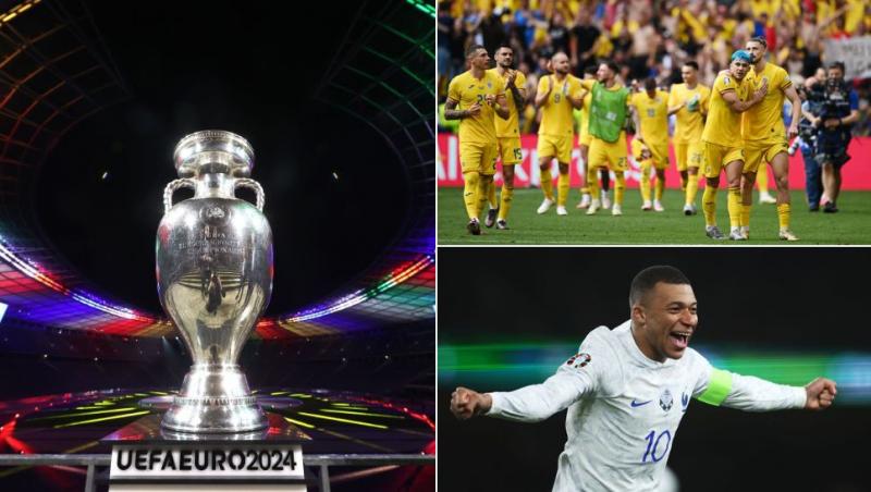 colaj trofeu euro 2024, echipa națională a româniei în meciul cu ucraina, Mbappé