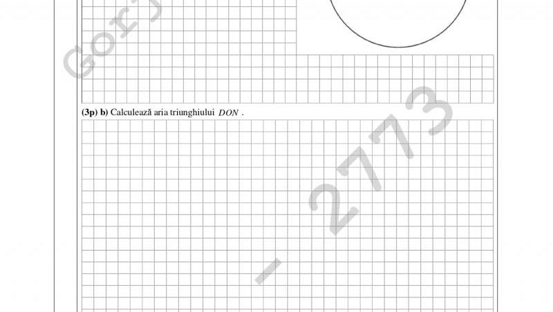Subiecte și barem la Evaluarea Națională 2024, proba la matematică. Ce subiecte au avut de rezolvat absolvenţii clasei a VIII-a