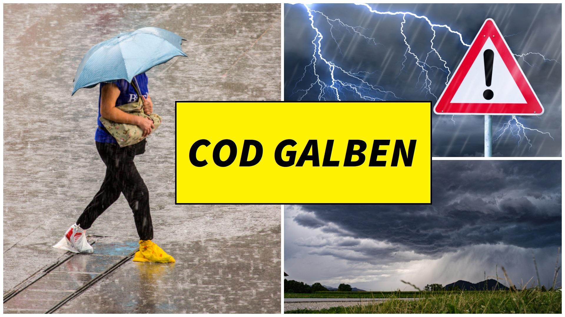 Alertă ANM! Cod galben de averse torențiale, vijelii și grindină. Ce județe sunt vizate de avertizarea meteorologilor