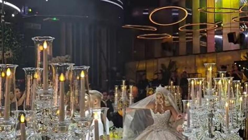 Cum a arătat tortul de la nunta Andei Adam cu Yosif Mohaci. A fost cel mai așteptat moment al serii