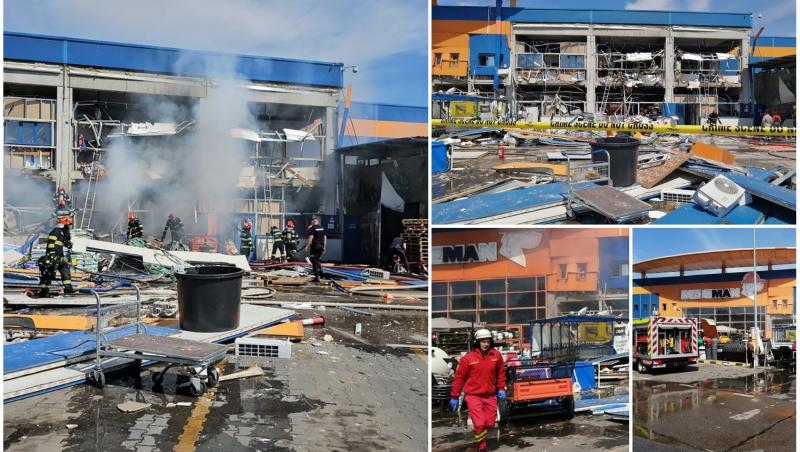 Au apărut imagini video cu explozia de la magazinul Dedeman din Botoșani