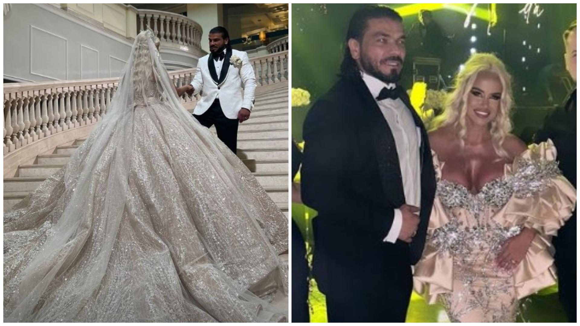 Colaj cu Anda Adam și soțul ei, Yosif Mohaci, la nuntă în două ipostaze diferite