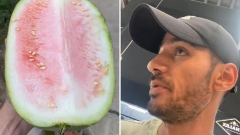 VIDEO | Ce a pățit un român care a mers la magazin să returneze pepenele necopt. Nu i-a venit să creadă că este adevărat