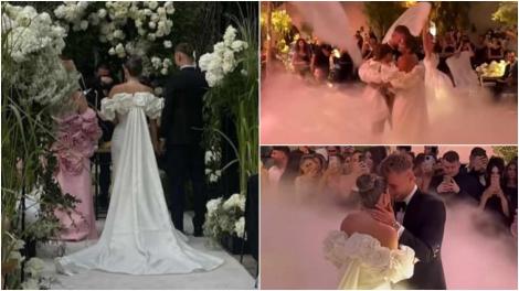 Denis Drăguș, nuntă plină de fast cu Vanessa. Cum a arătat mireasa în ziua cea mare. Imagini emoționante alături de fiica lor