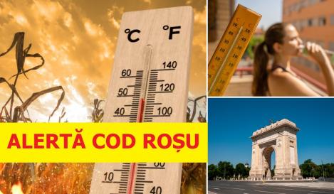Weekend de foc în România, cu avertizare de Cod Roșu în cea mai mare parte a țării! Ce anunță meteorologii pentru 13-14 iulie 2024