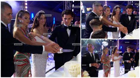 Cum a arătat tortul de la nunta lui Ianis Hagi cu Elena Tănase. Ce aromă au ales mirii pentru desertul spectaculos