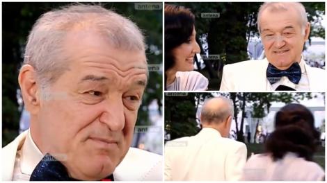 Cum au apărut Gigi Becali și soția lui, Luminița Becali, la nunta lui Ianis Hagi cu Elena. Ce costum unic a purtat patronul FCSB
