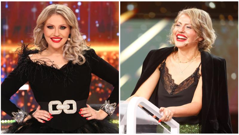 Colaj cu Mirela Vaida în două ipostaze diferite, în două emisiuni diferite la Antena 1
