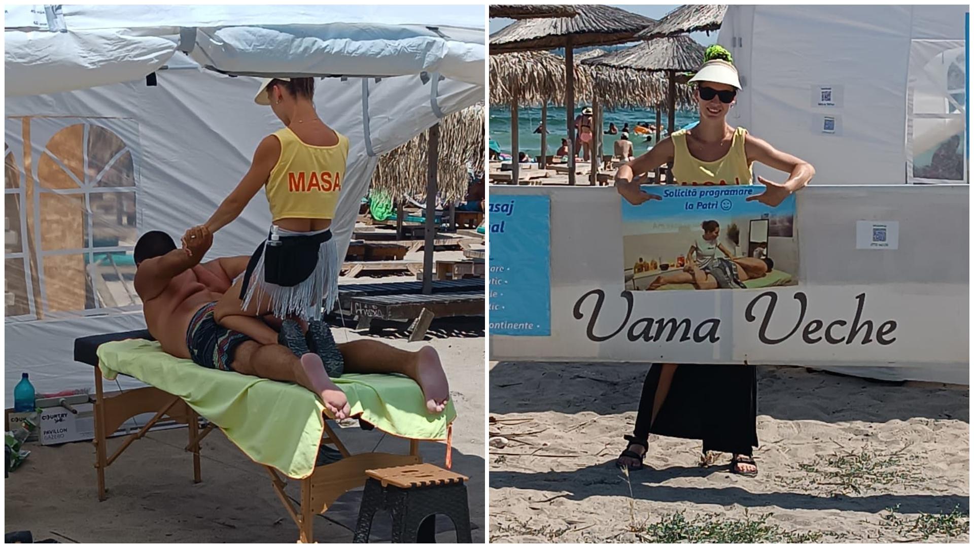 Cât costă 30 de minute de masaj pe o plajă din Vama Veche. Prețul pentru plăcerea nevinovată depășește cu mult așteptările