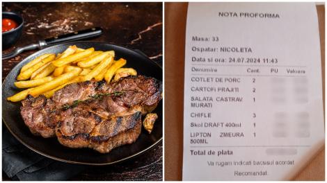 Prețul pentru 2 porții de friptură și cartofi i-a uimit pe 2 tineri care au mâncat la un restaurant din Jupiter. Cât au plătit