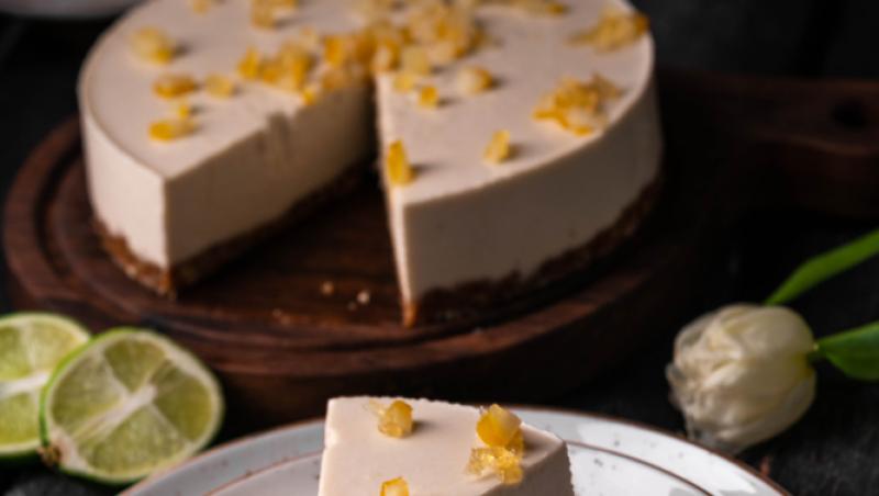 Rețetă de cheesecake cu lămâie fără coacere. Un desert rapid și cu foarte puține ingrediente