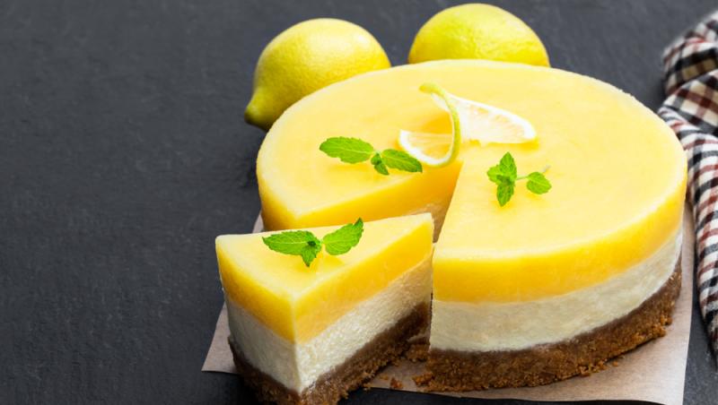 Rețetă de cheesecake cu lămâie fără coacere. Un desert rapid și cu foarte puține ingrediente