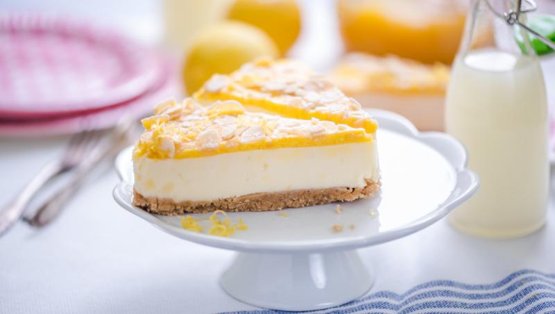 Rețetă de cheesecake cu lămâie fără coacere. Un desert rapid și cu foarte puține ingrediente