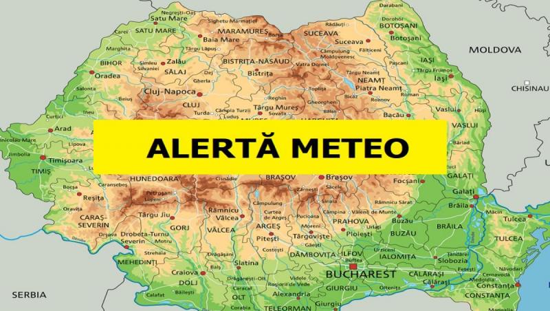 Meteorologii au transmis o avertizare de Cod galben pentru mai multe județe din țară