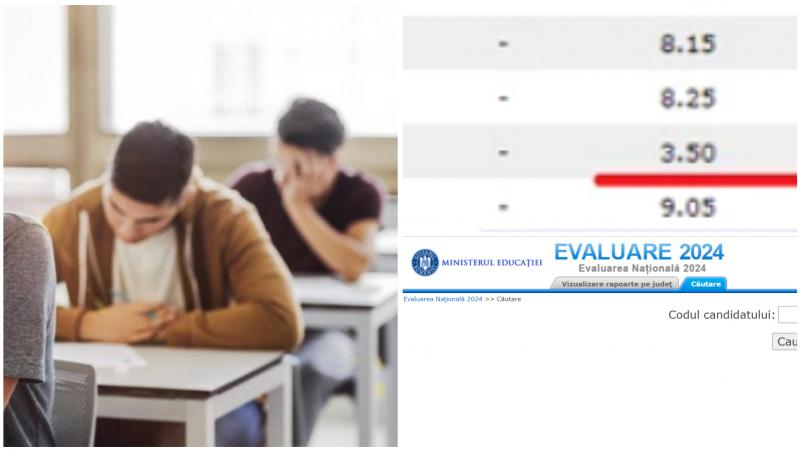 Un elev din Focșani a luat inițial nota 3.50 la Evaluarea Națională