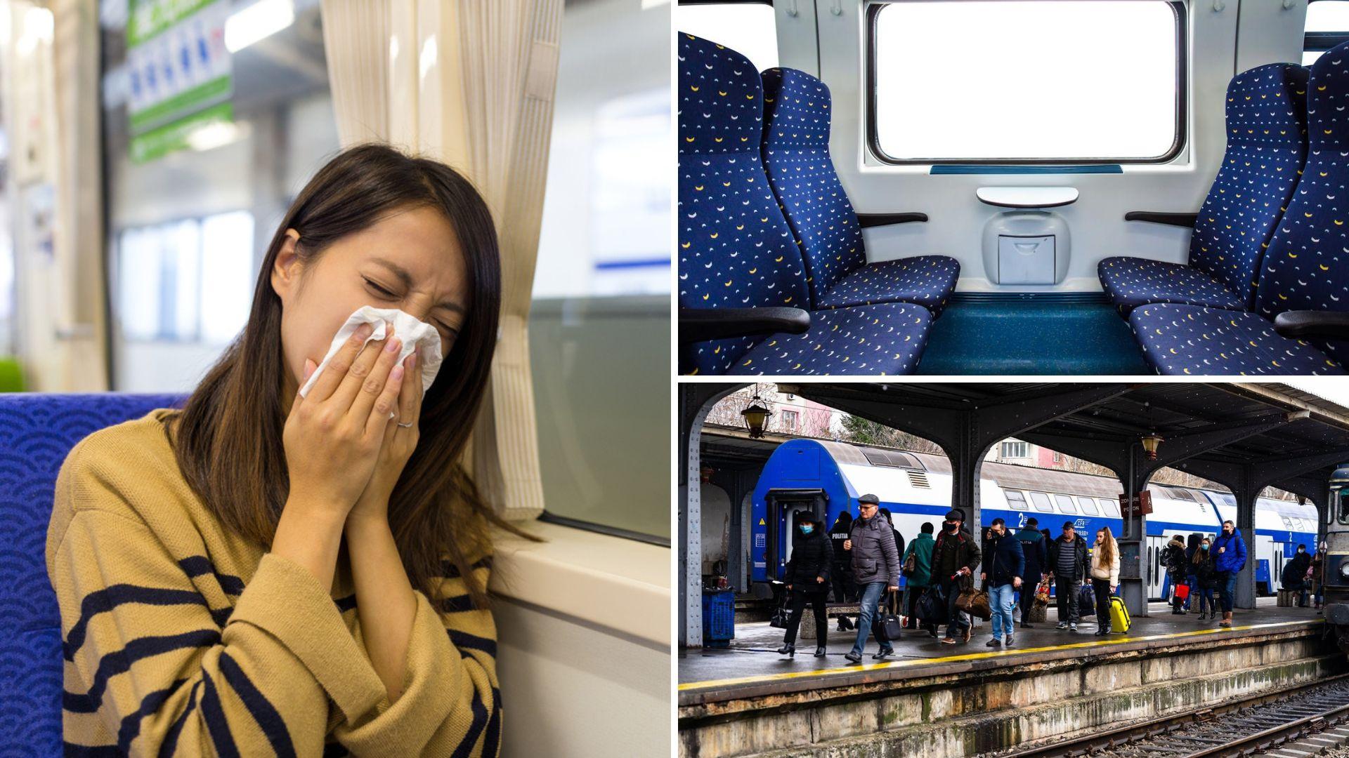 Strănutul sau tusea te pot da jos din tren! Ce schimbări majore aduce noul regulament al CFR