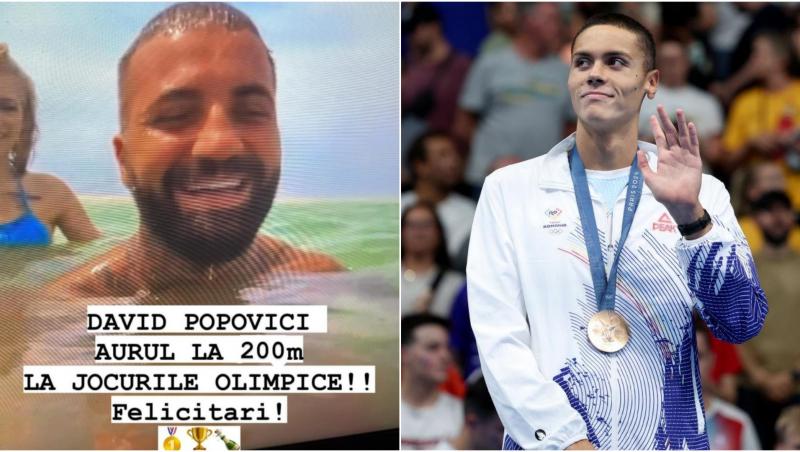 Cum i-a răspuns David Popovici ispitei Marcel de la Insula Iubirii sezon 8 după ce l-a felicitat pentru „medalionul de aur” de la Jocurile Olimpice 2024