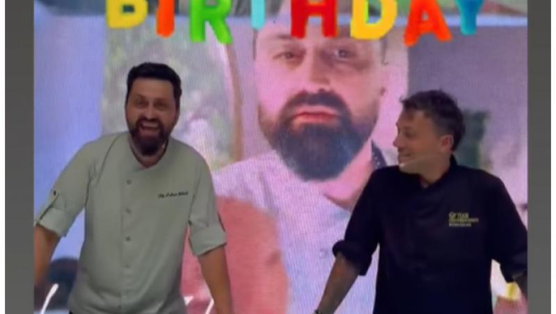 Chef Orlando Zaharia, aniversare cu surprize. Cum a fost răsfățat de ziua lui. Chef Richard, printre cei care l-au surprins