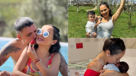 Fotografia emoționantă de familie a Vlăduței Lupău cu ambii săi fii. Artista a stabilit când va fi botezul lui Isaia