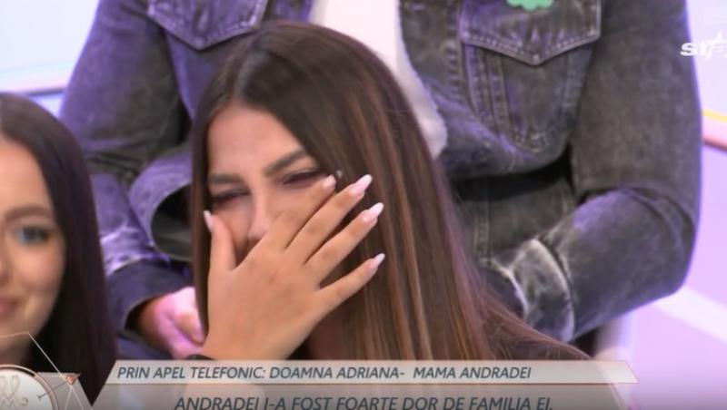 Mireasa sezon 10. Mama Andradei a intrat în direct. Ce a ținut să-i transmită doamna Adriana: „Nu prea te văd bine”