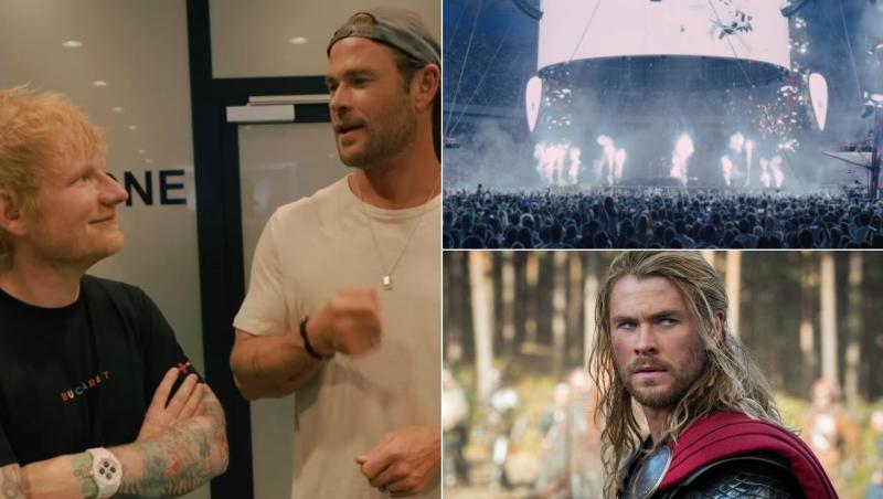 Motivul pentru care Chris Hemsworth a fost toboșar pentru câteva minute pentru Ed Sheeran la concertul de la București, în fața a 70.000 de oameni a fost parte dintr-un experiemnt.