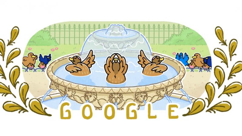 o ilustratie google cu pasari si apa