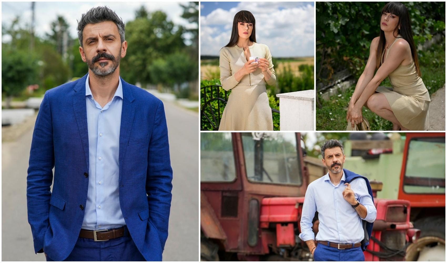 colaj foto cu Anca Florescu și Ciprian Teodorescu in iubire cu parfum de lavanda