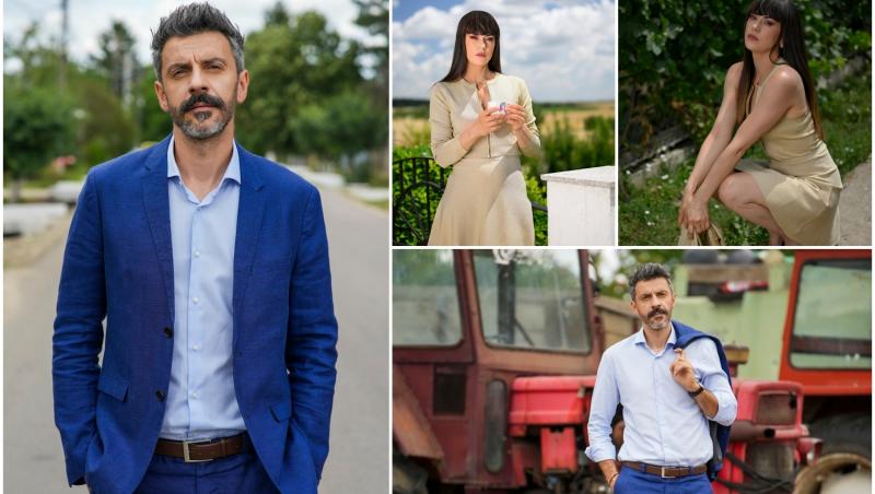 colaj foto cu Anca Florescu și Ciprian Teodorescu in iubire cu parfum de lavanda