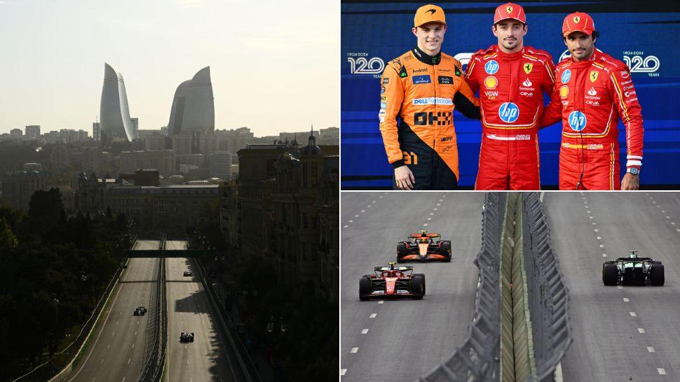 colaj monoposturi de formula 1 pe circuitul din baku și charles leclerc, oscar piastri și carlos sainz primii în calificări